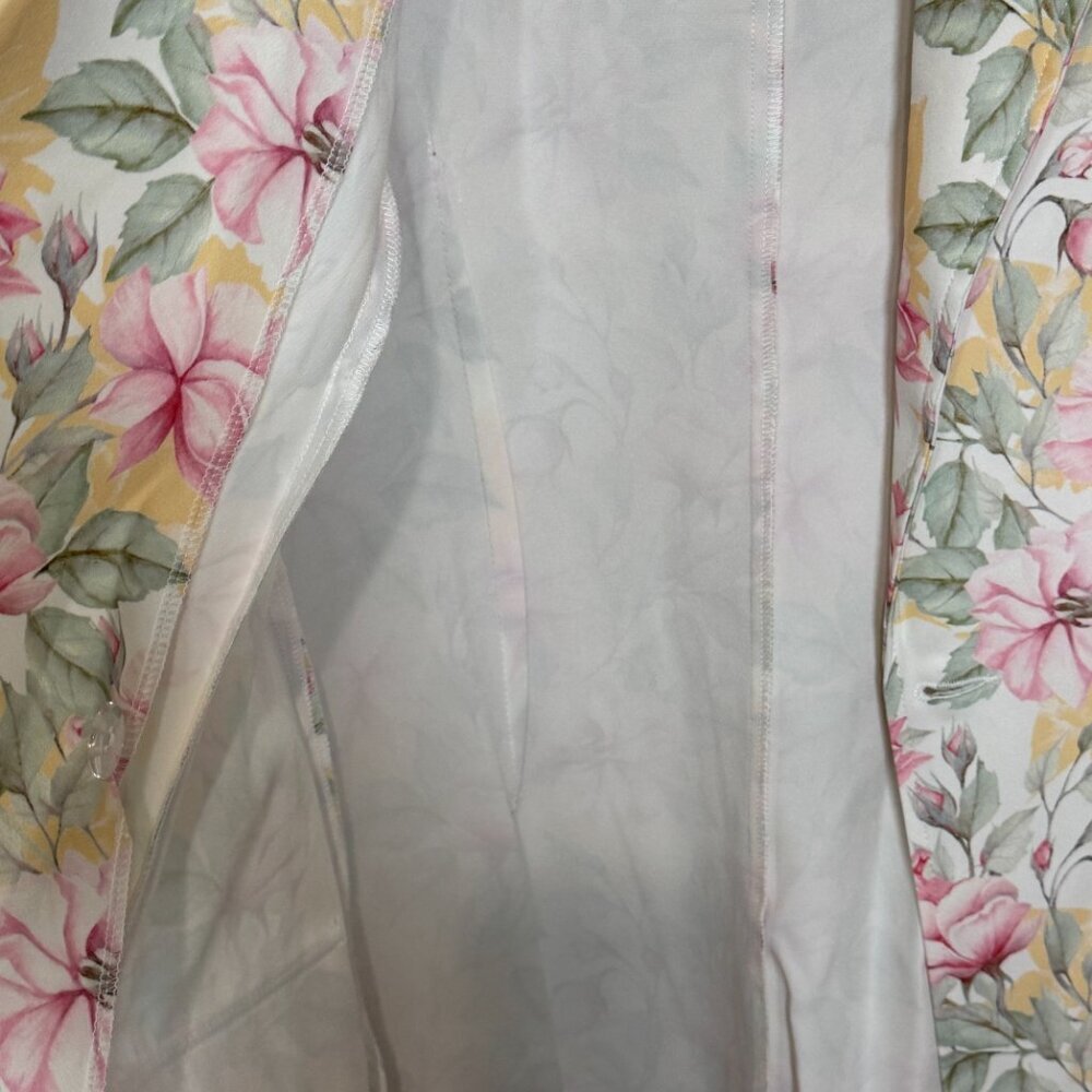 Saint Genies coat Floral trench coat jacket / blazer dress  Sz 6 WOMEN USA NEW - Picture 8 of 10